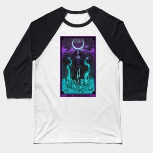 The Morrigan Death Tarot Card Baseball T-Shirt